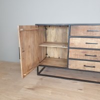 Dressoir Denver | Mangohout en staal | 210 cm starfurn VanEtje Stoer Wonen